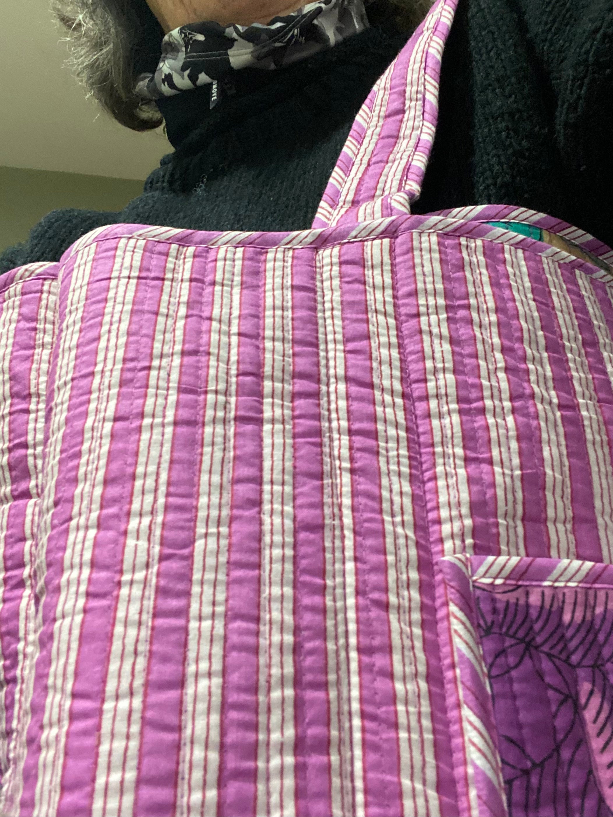 PURPLE PASSION.Purple tote bag Rowan Charles