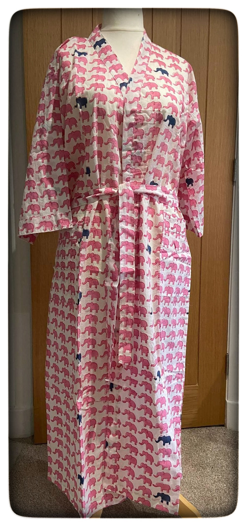 Elephant Animal Print Dressing Gown – Rowan Charles