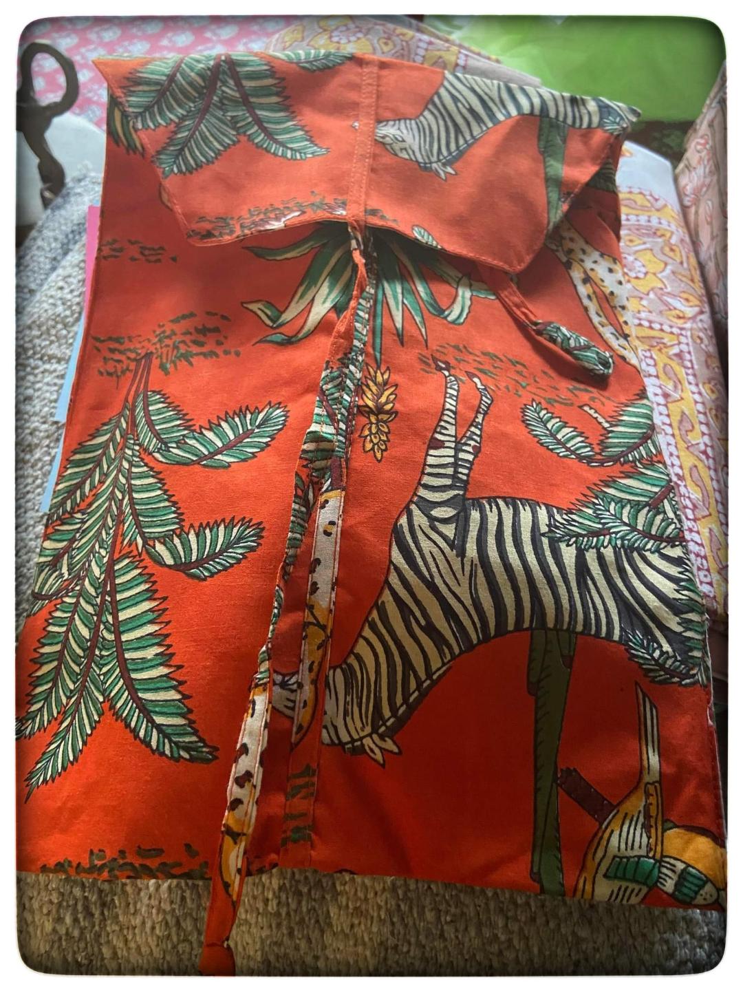 Red Animal print Short Pyjamas