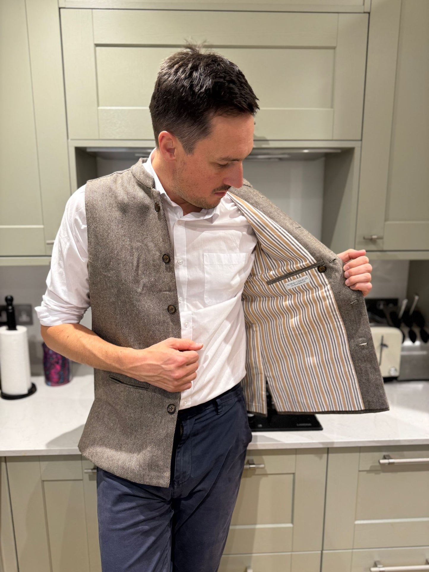 Theo Wool tweed waistcoats