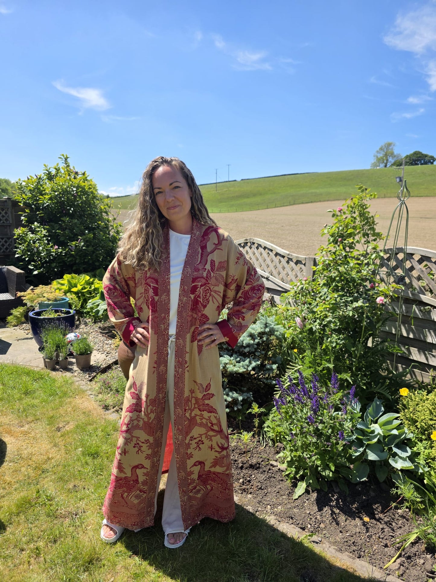 Martha.Cashmere and silk luxurious robe