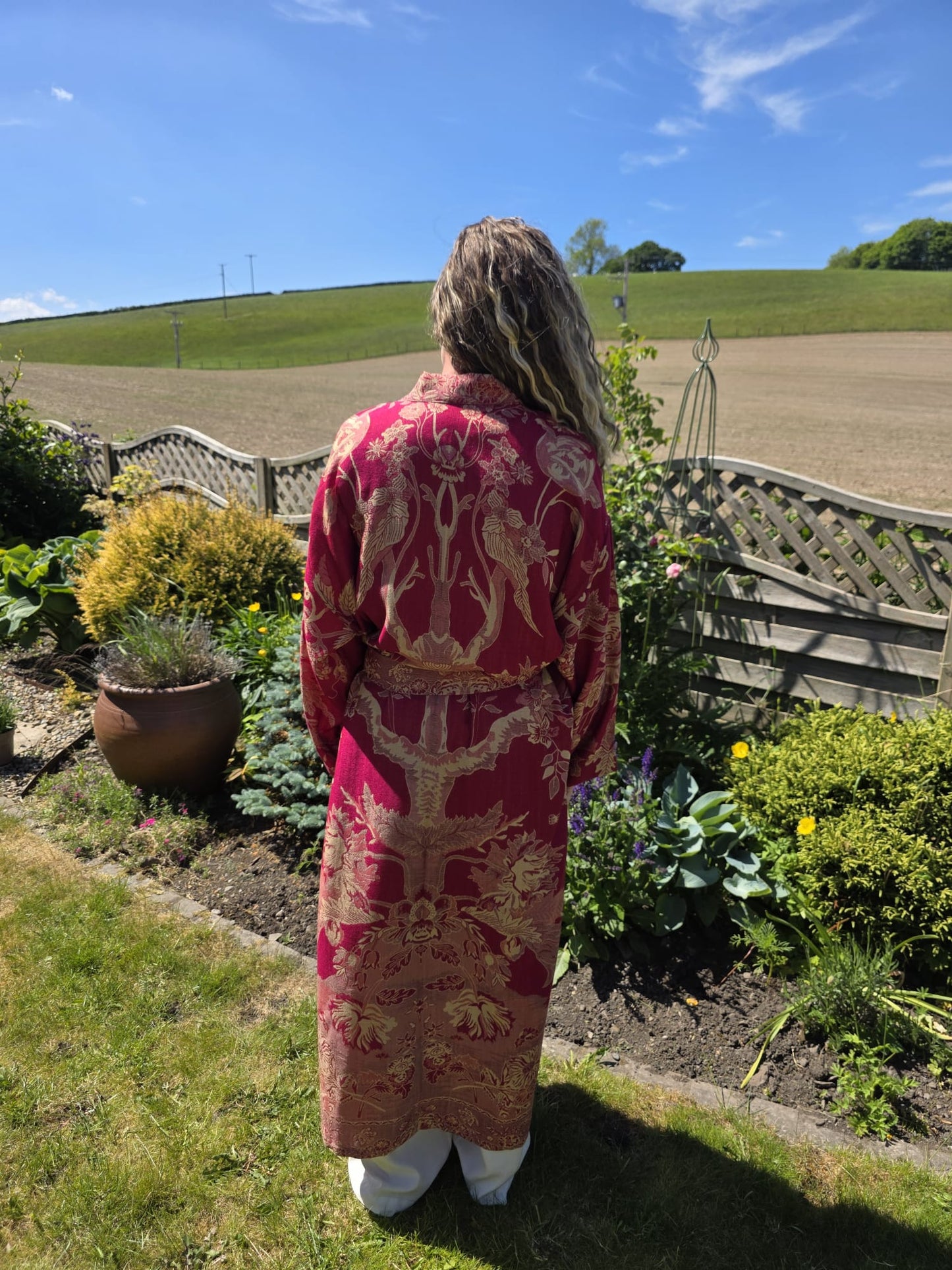 Martha.Cashmere and silk luxurious robe