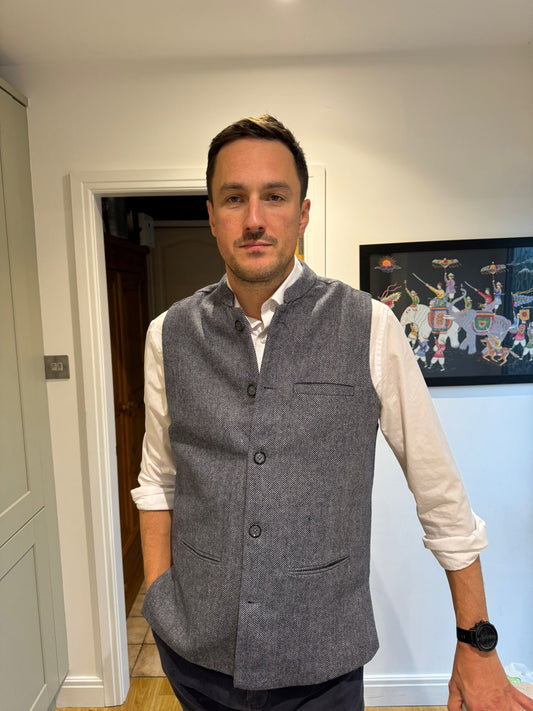 Theo Wool tweed waistcoats