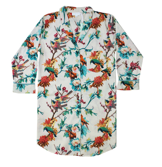 Holly Hummingbird Print Nightshirt