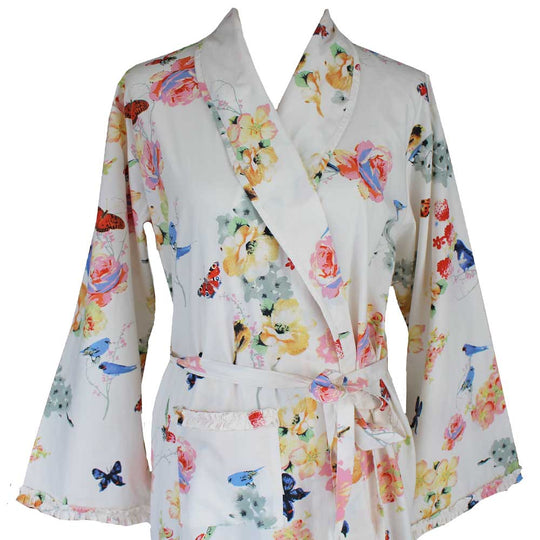 Blossom Cotton Printed Dressing Gown