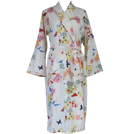 Blossom Cotton Printed Dressing Gown