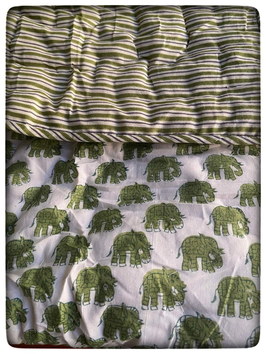 Elephant Animal Print Baby Quilt/Playmat